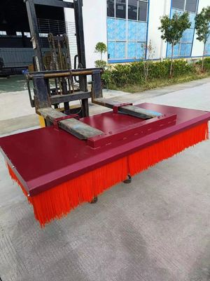 Forklift Street Sweeper Brush Sweeper Broom Road Street Cleaning Brush For Forklift Attachment