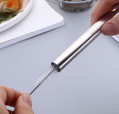 Multifunction 10 Pcs Small Nylon Test Tube Bottle Stainless Steel Straw Cleaning Brush