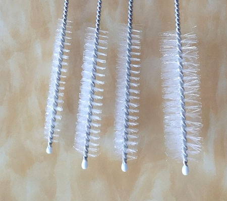 Multifunction 10 Pcs Small Nylon Test Tube Bottle Stainless Steel Straw Cleaning Brush
