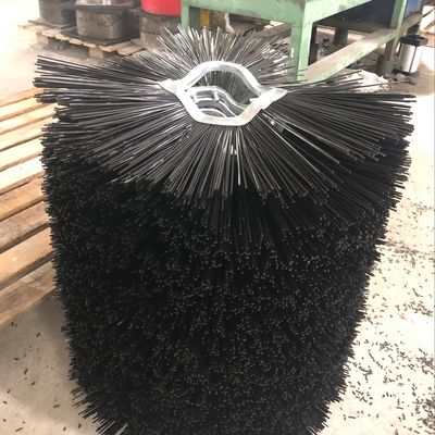 Poly Wafer Road Sweeping Machine Brushes Truck Attachment Convoluted Shape