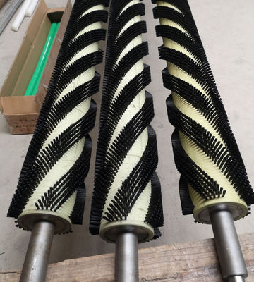 ROSH Customized Size Conveyor Cleaning Brush Various Shape Filament Cylindrical Roller Brush