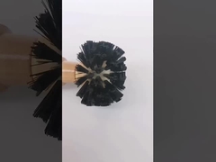 Koffiemachine poederbeker reinigingsborstel massief houten handvat